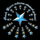 Abschlussmotiv Stars (Blau)