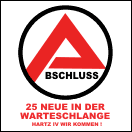 Abschlussmotiv Warteschlange